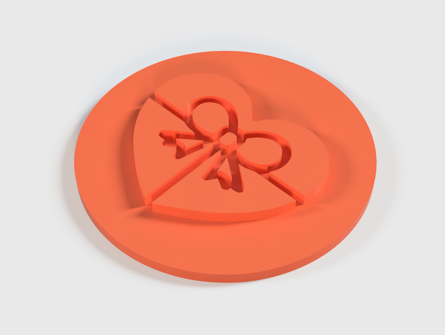 3D Printed Valentines Heart Embosser