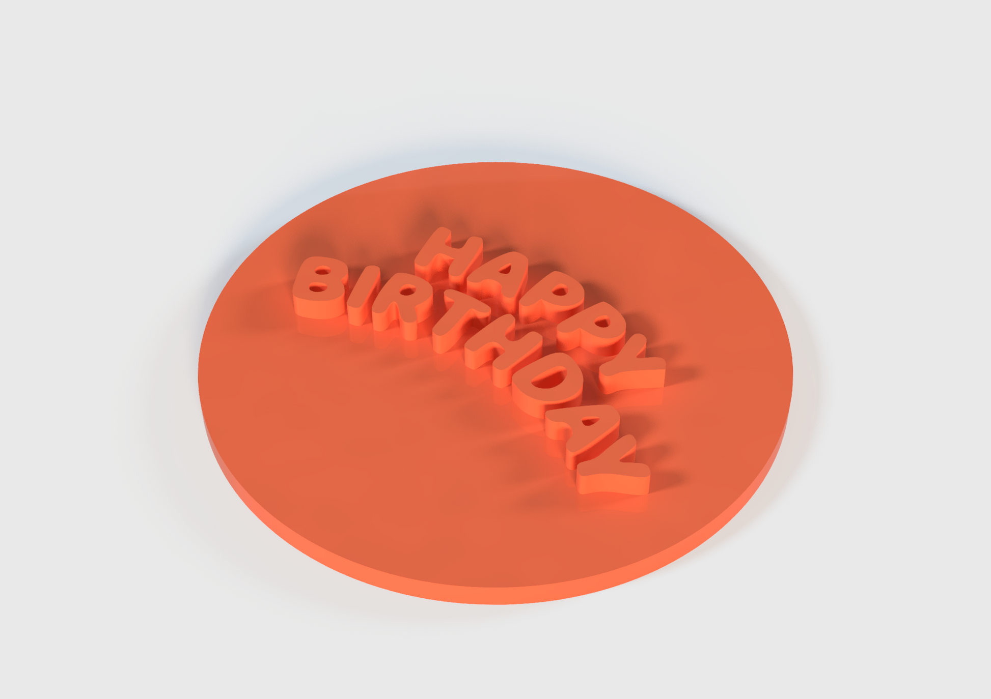 Cad illustration of 'Happy Birthday' text, perfect for celebratory cookies.