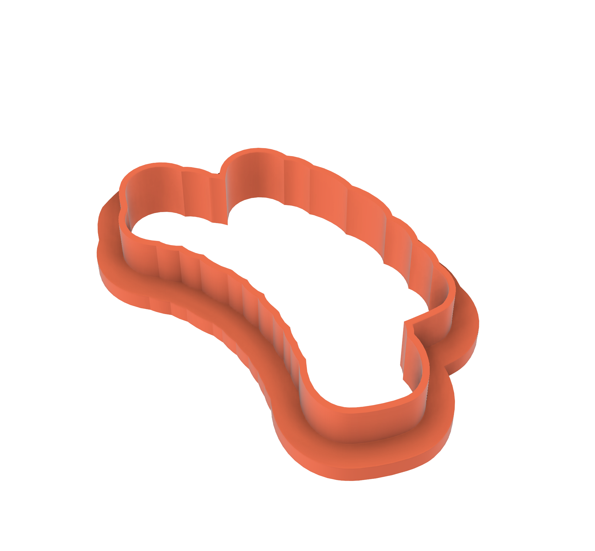 Illustration of 'Happy Birthday' cookie cutter, perfect for celebratory cookies.