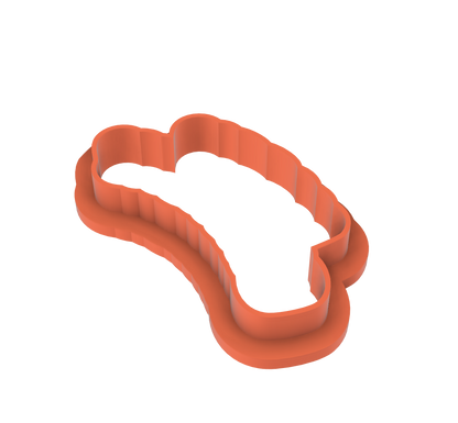 Illustration of 'Happy Birthday' cookie cutter, perfect for celebratory cookies.